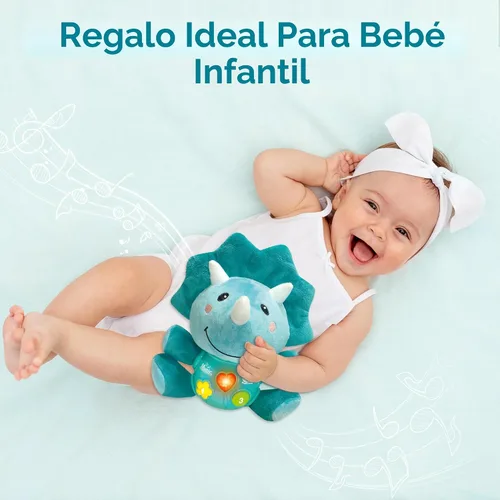 Vista 2 de iPlay, iLearn juguetes musicales de dinosaurios para bebés, regalo para niños recién nacidos, dinosaurios suaves de peluche, juguete musical