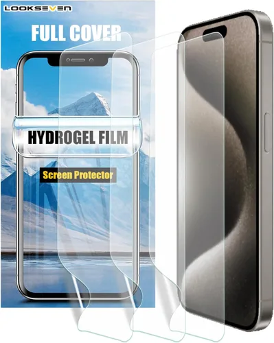 Vista 14 de LOOKSEVEN Paquete de 3 películas de hidrogel para iPhone 7, iPhone 8, iPhone SE2 2020, iPhone SE3 2022, protector de pantalla de TPU suave