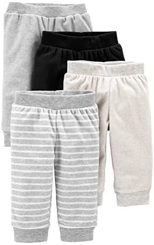 Vista 2 de Simple Joys by Carter's Unisex Babies' Fleece Pants, Pack of 4