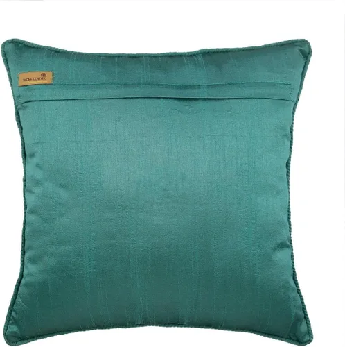 Vista 86 de The HomeCentric Funda de almohada con cremallera, funda de cojín azul de 12 x 12 pulgadas, funda de cojín de algodón bordado para sofá, diseño