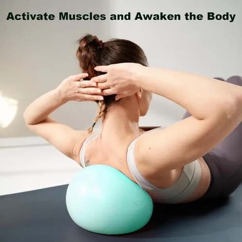 Vista 5 de Pelota de ejercicio para entrenamientos, antiestallido y resistente al deslizamiento, pelota de yoga para gimnasio, fitness y terapia física