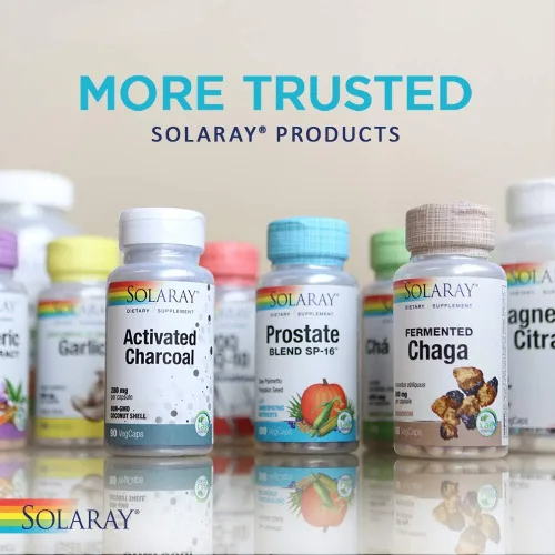 Vista 6 de SOLARAY Setas Reishi Fermentadas 500mg Apoyo para la Salud del Sistema Inmunológico, del Corazón y del Cerebro Suplemento para la Energía
