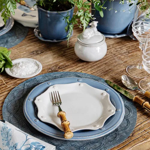 Vista 4 de Juliska Plato llano Berry & Thread - Chambray