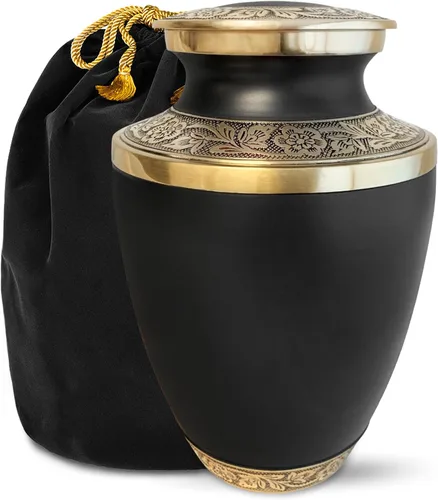 Vista 11 de Urna roja clásica para cenizas para adultos, hombre o mujer, urnas de cremación grandes para cenizas humanas, urna funeraria conmemorativa