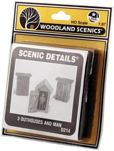 Vista 4 de HO 3 Outhouses & Man