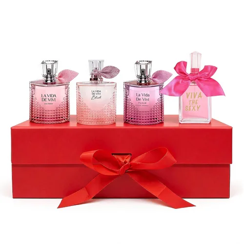 Vista 6 de AFLUXE Set de perfume para mujer, 4 piezas, perfume de larga duración