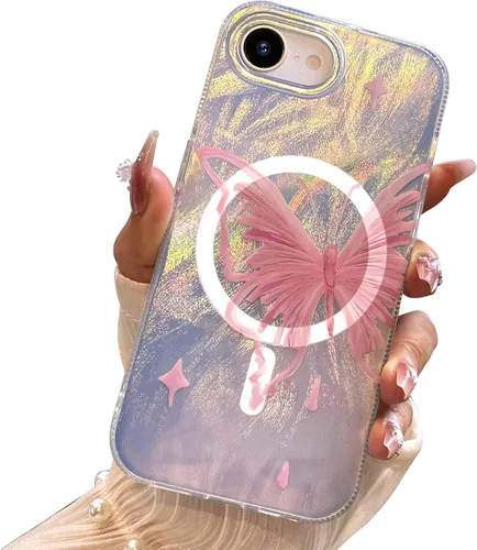 Vista 56 de I-MGAE-IN-AR Funda compacta para iPhone 11, diseño de mariposa, marco de protección de lente de cámara con diamante 3D, bonitas fundas protectoras