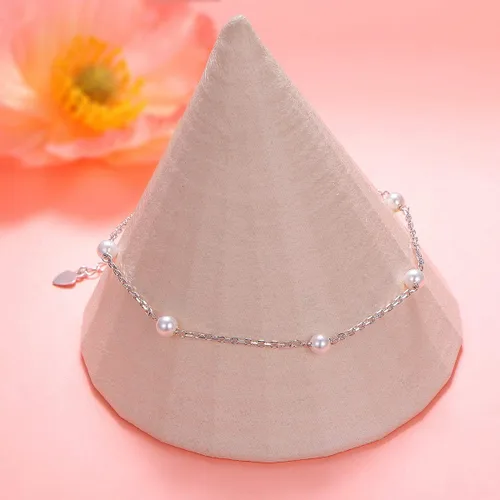 Vista 5 de Daochong - Tobillera de plata esterlina S925 ajustable, para mujer