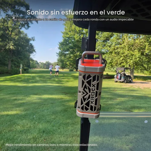 Vista 3 de TRAVOR - Altavoz Bluetooth magnético prémium para patio, barco y Champagne del desierto