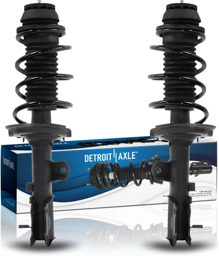 Vista 44 de Detroit Axle - Puntales 4WD para Ford Expedition Lincoln Navigator 1997-2002, 4 puntales completos con muelle helicoidal delantero trasero 1998 1999
