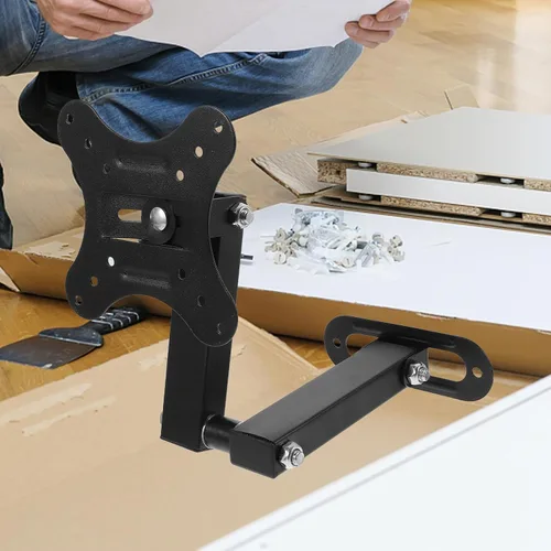 Vista 3 de SEWACC Soporte de pared retráctil ajustable para monitores y televisores, soporte estable compatible con esquinas con giro e inclinación