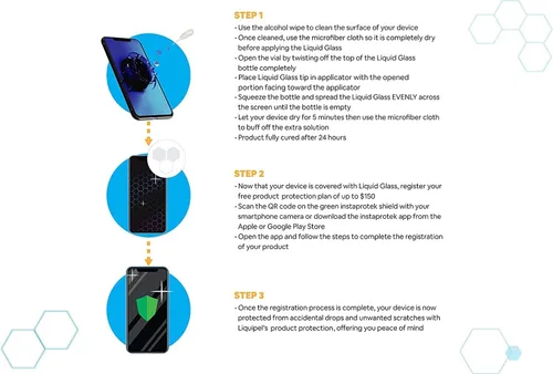 Vista 4 de Protector de pantalla de vidrio líquido Apple Watch 9H dureza universal para relojes y wearables con un plan de protección de $150 "You Break It, We