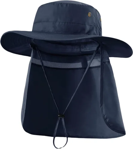Vista 20 de Home Prefer Sombrero para sol para el aire libre con protección UV, secado rápido, unisex con solapa para proteger el cuello