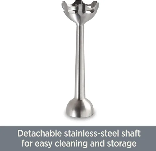 Vista 19 de All-Clad Electrics - Licuadora de inmersión de acero inoxidable de 2 piezas, función turbo de 600 vatios, desmontable, control de velocidad