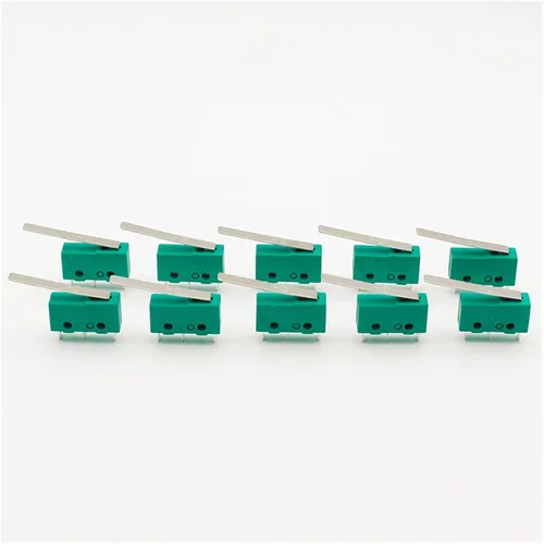 Vista 2 de 10 unids 3-pin Micro Touch Switch NO+NC 3a/5a 125VAC 250VAC Mini interruptor de límite Micro interruptor micro interruptor con 1.142 in barra larga