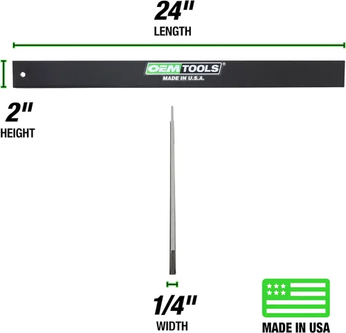 Vista 2 de OEMTOOLS 25357 Filo recto de 24", herramienta de maquinista, fabricado en EE. UU., precisión rectificada ±0.001" para inspecciones de bloques