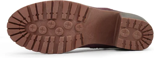 Vista 5 de Hawkwell Botines de tacón grueso con cremallera para mujer, Negro, 0