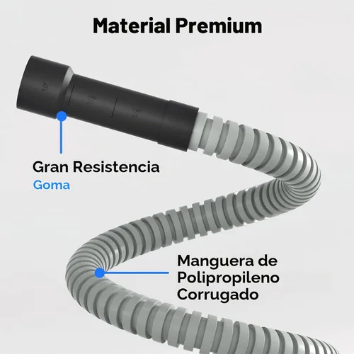 Vista 4 de Kit de instalación universal para lavavajillas: manguera de entrada de acero inoxidable de 6 pies + manguera de drenaje de 6 pies con cable