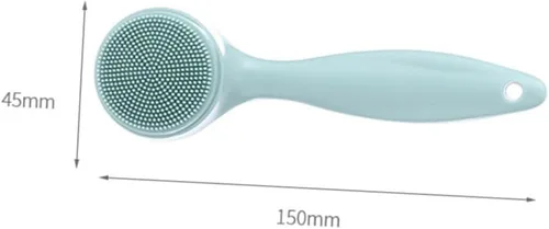 Vista 2 de EXCEART 1 Unidades Cepillo de limpieza facial Cepillo exfoliante manual Cepillo facial de repuesto de silicona Cepillo facial Cepillo de lavado