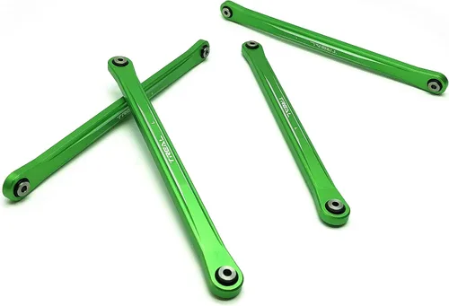 Vista 2 de Treal Aluminio 7075 Barras de Enlace Inferior (4) Set para Losi LMT (Verde)