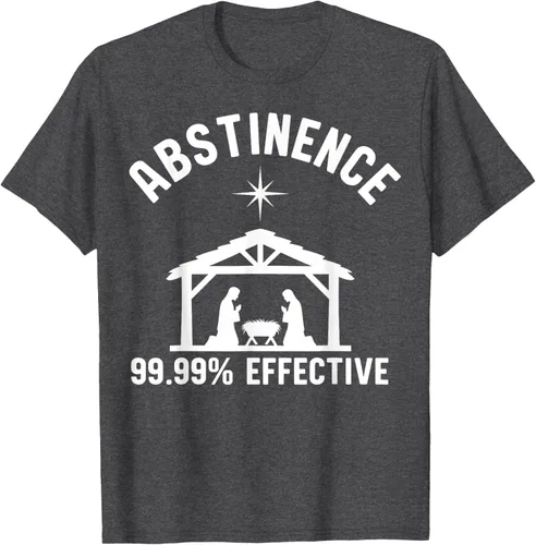 Vista 32 de Abstinence 99.99 Percent Effective Nativity Christmas Joke T-Shirt