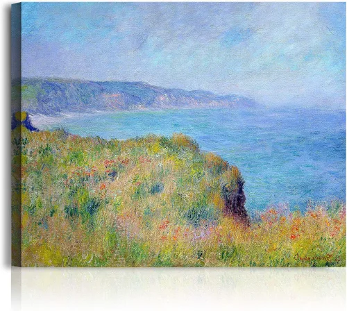 Vista 14 de A&T ARTWORK Antibes Seen from The Salis Gardens de Claude Monet Las Obras de Arte Clásico Mundial Reproducciones, Impresiones de Arte en Lienzo
