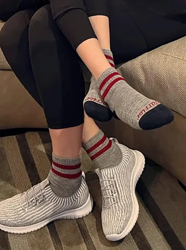 Vista 5 de Warrior Alpaca Socks - Camiseta deportiva retro acolchada y cómoda para adultos - Unisex