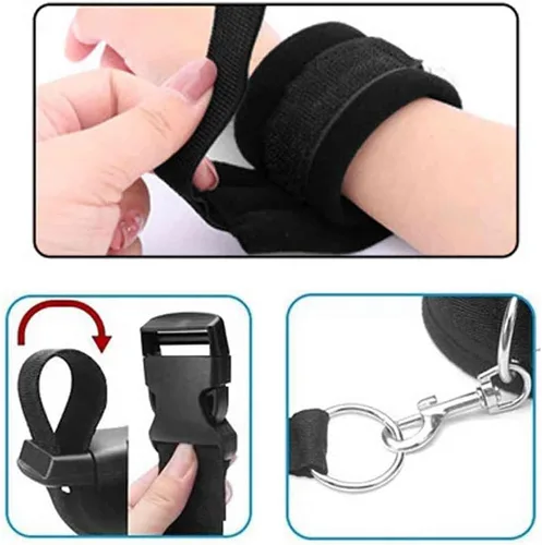 Vista 4 de Lazos sexuales para tobillos y muñecas para hombres, tamaño King, correas de cama para cama de tamaño Queen, barra separadora, juego de adultos