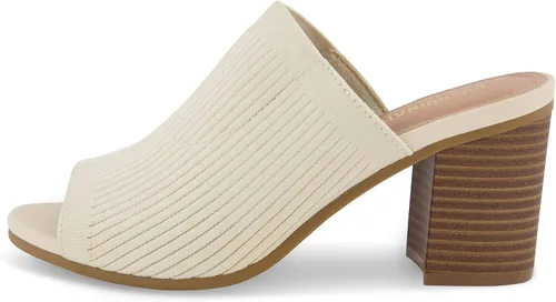 Vista 2 de CUSHIONAIRE Sandalias de tacón de punto Nima para mujer + espuma viscoelástica, anchos disponibles