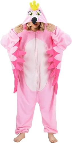 Vista 3 de Adult Bird Onesie Pajamas Animal Cosplay Costume Sleepwear Homewear Halloween Christmas Loungewear for Women Men