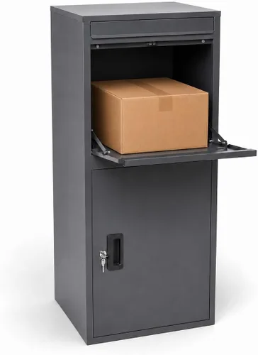 Vista 10 de Package delivery Boxes for Outside,Extra Large Mailbox for Parcel Black