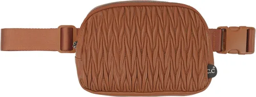 Vista 16 de C.C Bolsa de cintura para mujeres – Riñonera acolchada cruzada para el cuerpo con correa ajustable, idea de regalo de moda, Ajuste regular