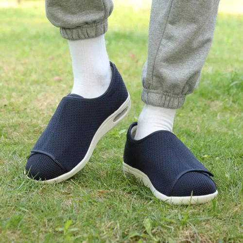 Vista 6 de W&LESVAGO Zapatos de mujer con edema diabético ancho con cierres totalmente ajustables, fáciles de poner y quitar, zapatos deportivos para caminar