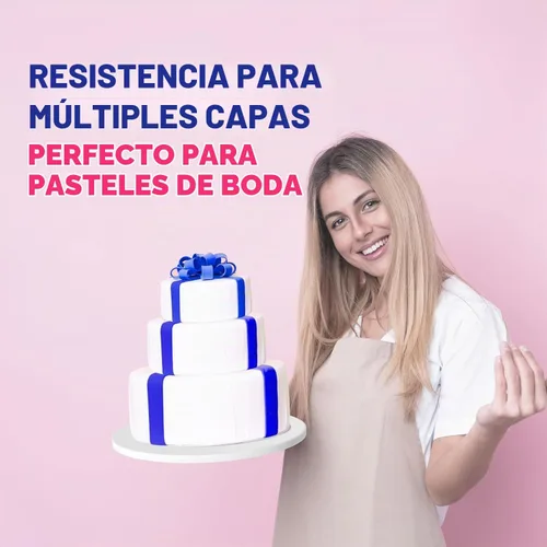 Vista 6 de Riccle - Tambores para tartas, bordes lisos, 12 pulgadas, paquete de 6