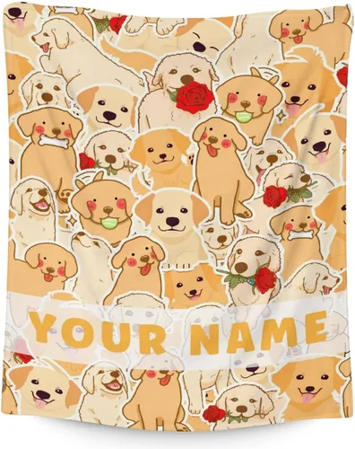 Vista 11 de Golden Retriever - Manta de regalo – 30 x 40 pulgadas, bonita manta de perro para amantes de los perros, niños, niños y niñas, mantas suaves