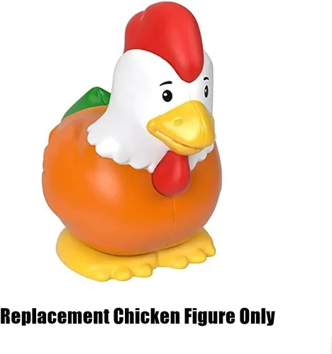 Vista 2 de Pieza de repuesto para el paquete de figuras de granjero y animales de Fisher-Price - GNM36 ~ Juguete de repuesto de pollo/gallo