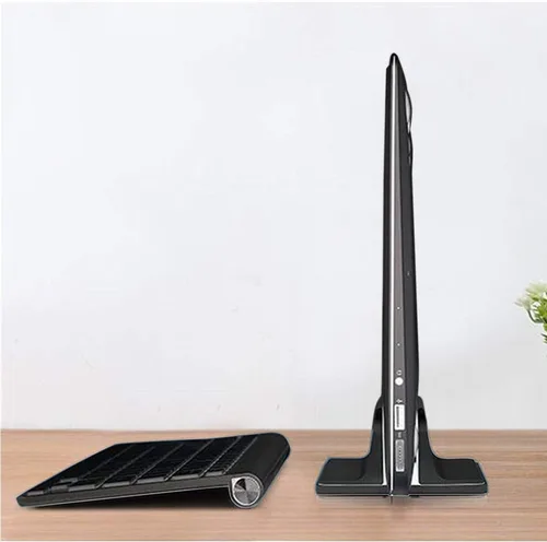 Vista 7 de Soporte vertical para computadora de escritorio [ajustable] Base de aluminio resistente para todas las computadoras portátiles (hasta 20.3 pulgadas)