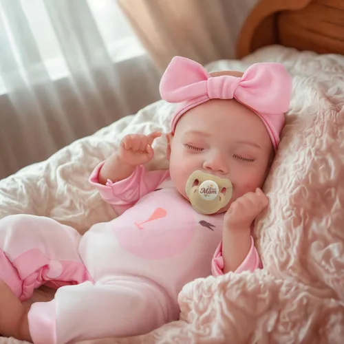 Vista 7 de JIZHI Muñecas de Bebé Reborn Realistas - Muñecas de Bebé Recién Nacido Realistas de 12 Pulgadas Niña Hechas a Mano de la Vida Real Muñecas de Niño