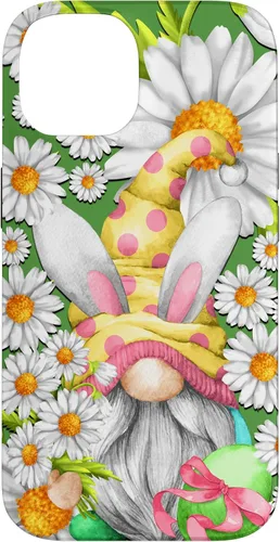 Vista 4 de Funny Easter Gnome Graphic for Women Teachers and Daisy Mom Case for iPhone 17