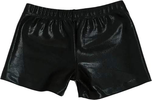 Vista 2 de Destira Mystique Gymnastic - Pantalón corto deportivo deportivo para niña, negro, ideal para gimnasia, prácticas, baile, animación, acrobacia, yoga