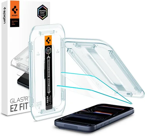 Vista 9 de Spigen Protector de pantalla de vidrio templado [GlasTR EZ FIT] diseñado para iPhone 11 Pro Max/iPhone Xs Max [6.5 pulgadas]