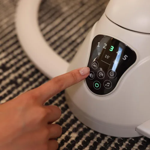 Vista 12 de Maxi-Cosi Cassia Columpio Inteligente para Bebés para Infantes, Columpio Portátil Plegable con Música, Rotación de 360°, 5 Velocidades, 12 Melodías