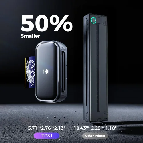 Vista 14 de Phomemo Impresora de plantillas de tatuaje TP31, inalámbrica, Bluetooth con 30 piezas de papel de transferencia, compatible con teléfono