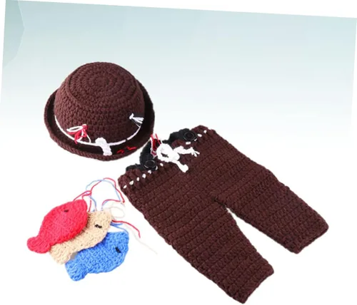 Vista 2 de SOIMISS 100 accesorios para niños, accesorios para niños, días de fotos de peces, niños y niñas con disfraz de lana infantil, fotografía, ropa hecha