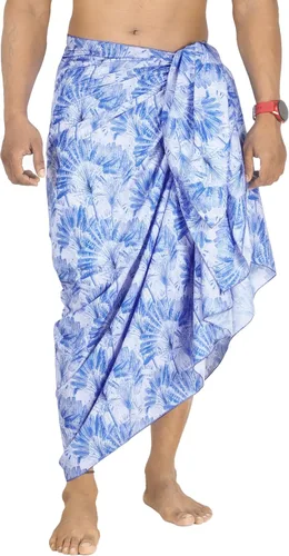 Vista 6 de HAPPY BAY Men's Sarong Cover Up Wraps Swim Beach