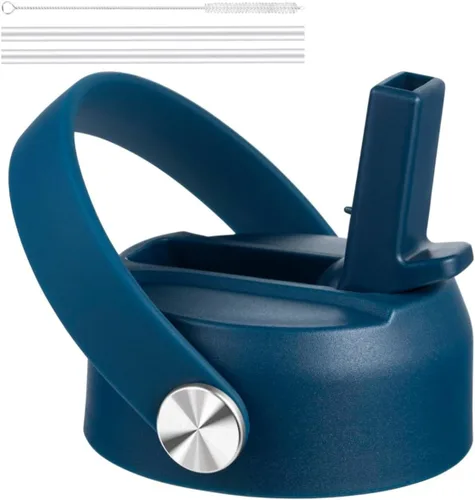 Vista 30 de FLORAPELL Tapa de popote para botellas de agua de boca ancha Hydro Flask, tapas superiores con popote compatible con Hydro Flask de 32 y 40 onzas
