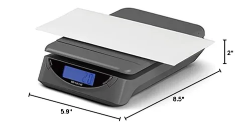 Vista 10 de Brecknell PS25, báscula postal electrónica alimentada por USB, 25 lb x 0.2 oz