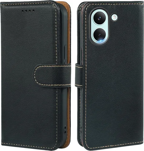 Vista 10 de Funda tipo cartera para Motorola Moto G Power 2026/2025, con bloqueo RFID, de piel sintética, para Moto G Power 2026, cierre magnético, tarjetero