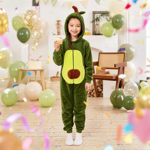 Vista 7 de COSUSKET Disfraz de oso marrón de franela de ajuste cómodo para niños, pijamas de animal para niños y niñas, regalos Palta