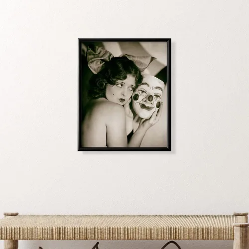 Vista 6 de Clara Bow - Póster con impresión vintage, foto retro de la película de Hollywood de los años 20, arte de pared de payaso, cosas raras retro